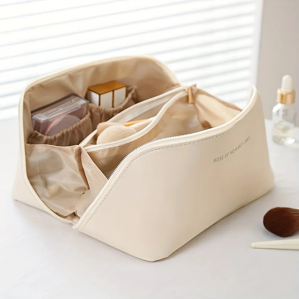 1pc Makeup Organizer Female Toiletry  Bag Make Up Case Storage Pouch Luxury Lady Box, Cosmetic Bag, Organizer Bag For Travel Zip